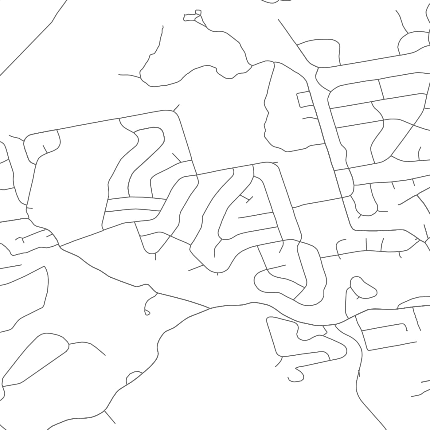 ROAD MAP OF BIG BASS LAKE, PENNSYLVANIA BY MAPBAKES