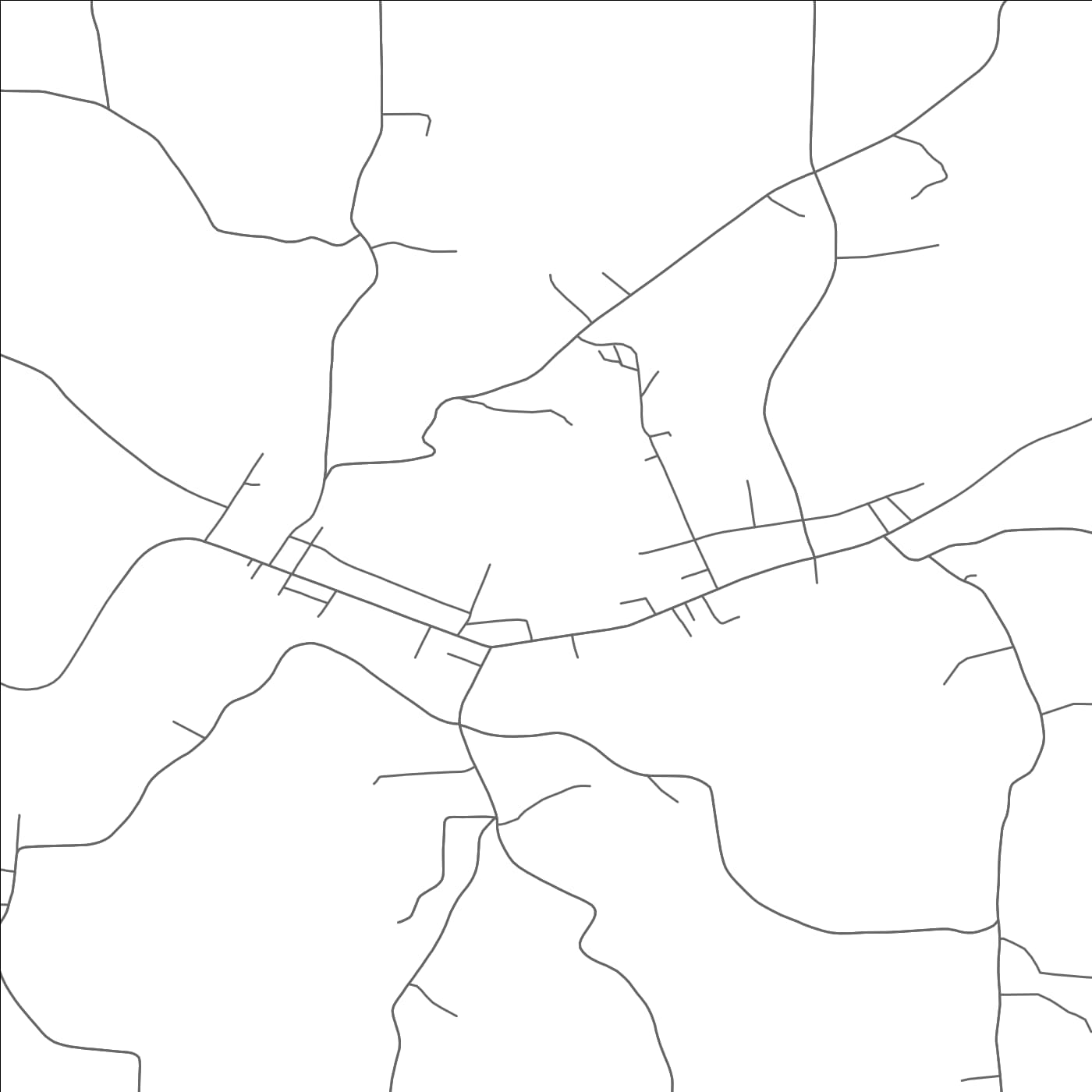 ROAD MAP OF BIG RUN, PENNSYLVANIA BY MAPBAKES