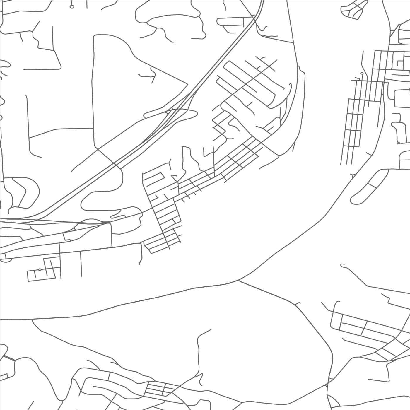 ROAD MAP OF BLAWNOX, PENNSYLVANIA BY MAPBAKES