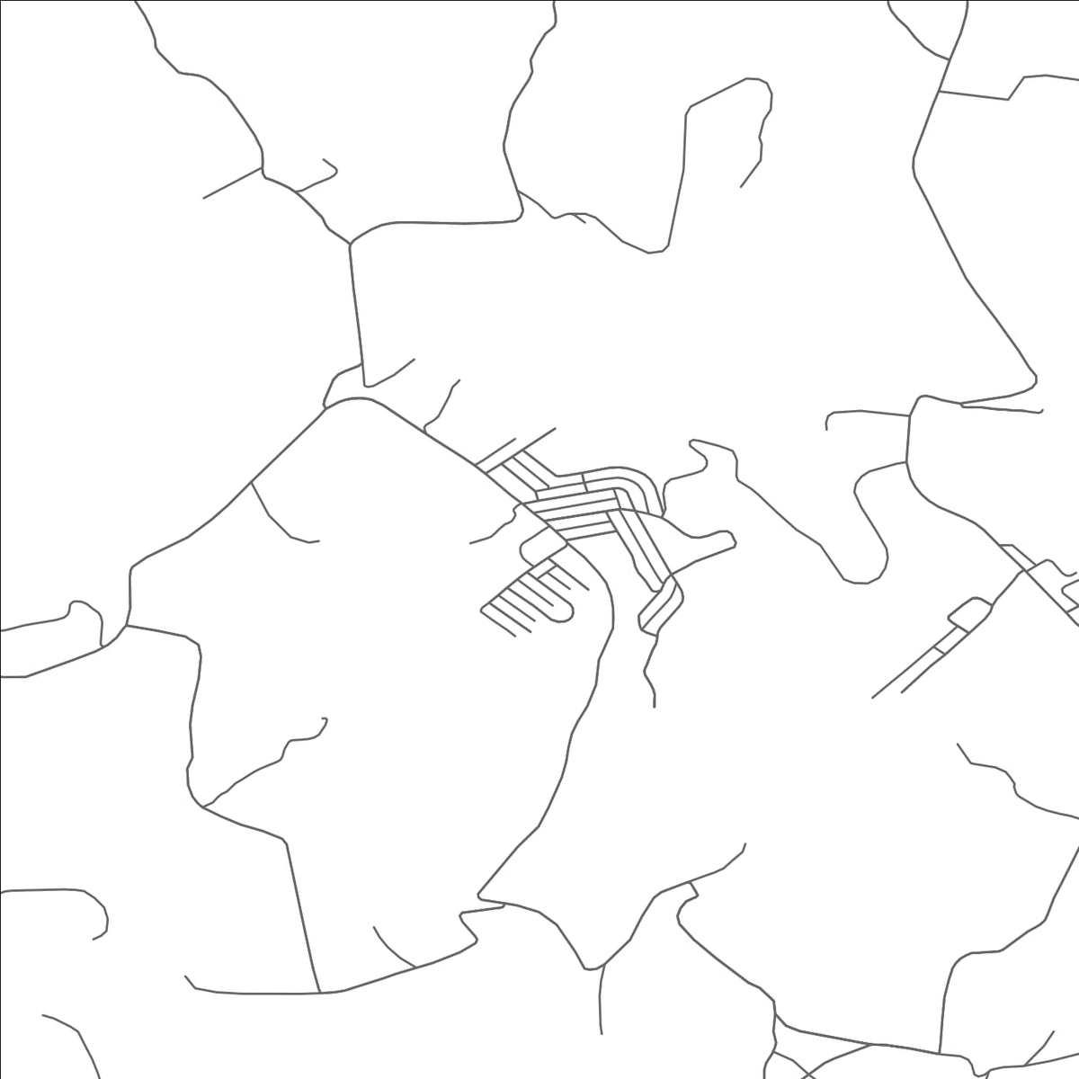 ROAD MAP OF BOBTOWN, PENNSYLVANIA BY MAPBAKES