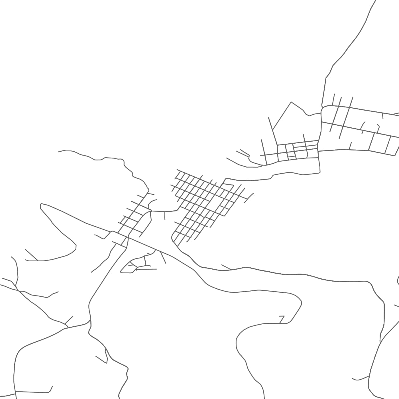 ROAD MAP OF BOLIVAR, PENNSYLVANIA BY MAPBAKES