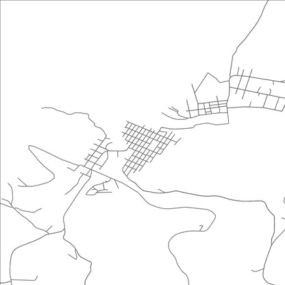 ROAD MAP OF BOLIVAR, PENNSYLVANIA BY MAPBAKES