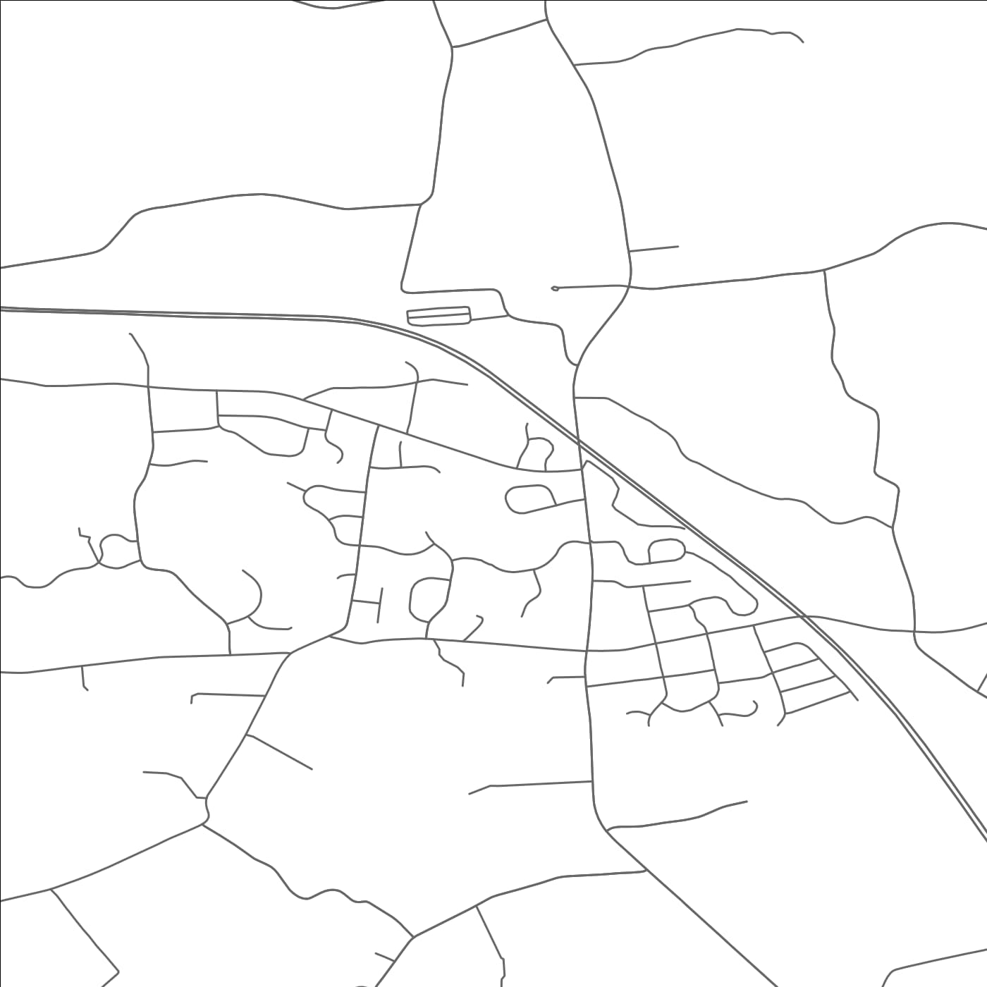 ROAD MAP OF BOWMANSVILLE, PENNSYLVANIA BY MAPBAKES