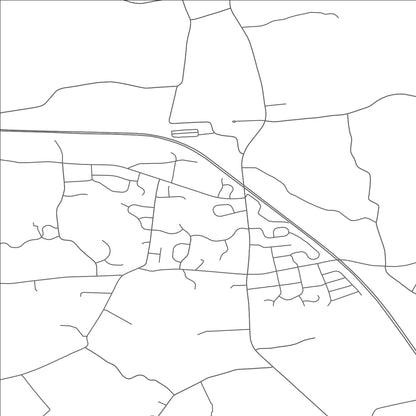 ROAD MAP OF BOWMANSVILLE, PENNSYLVANIA BY MAPBAKES