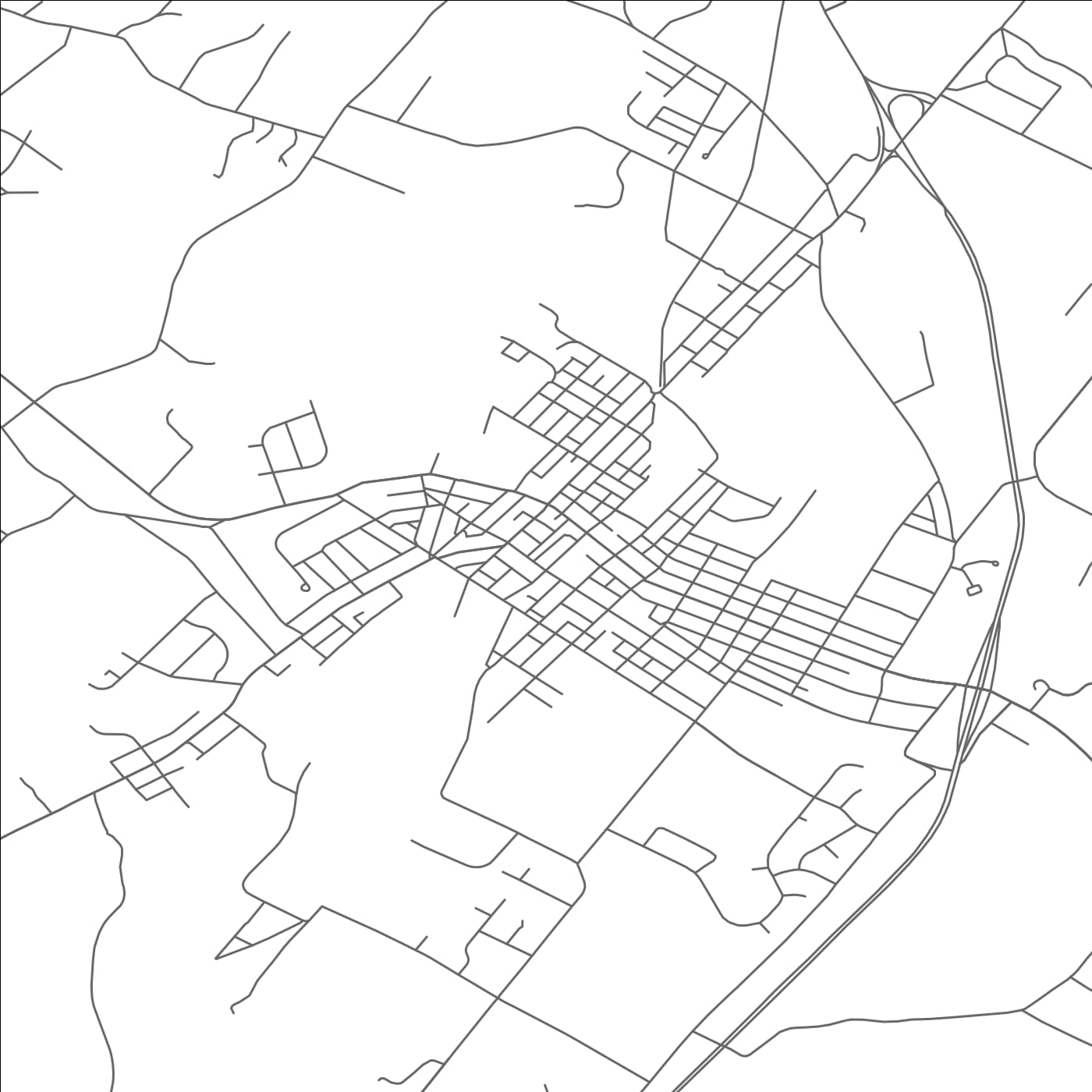 ROAD MAP OF BOYERTOWN, PENNSYLVANIA BY MAPBAKES