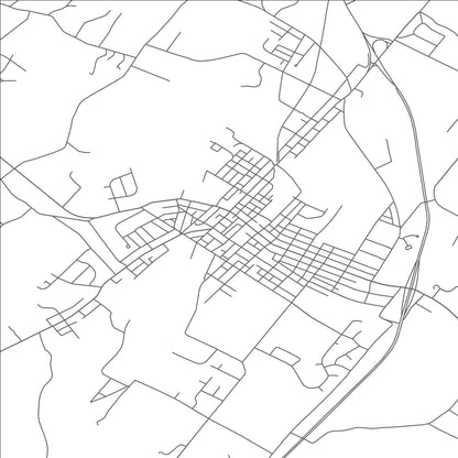 ROAD MAP OF BOYERTOWN, PENNSYLVANIA BY MAPBAKES