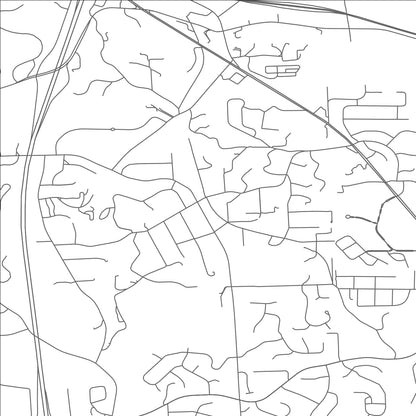 ROAD MAP OF BRADFORD WOODS, PENNSYLVANIA BY MAPBAKES