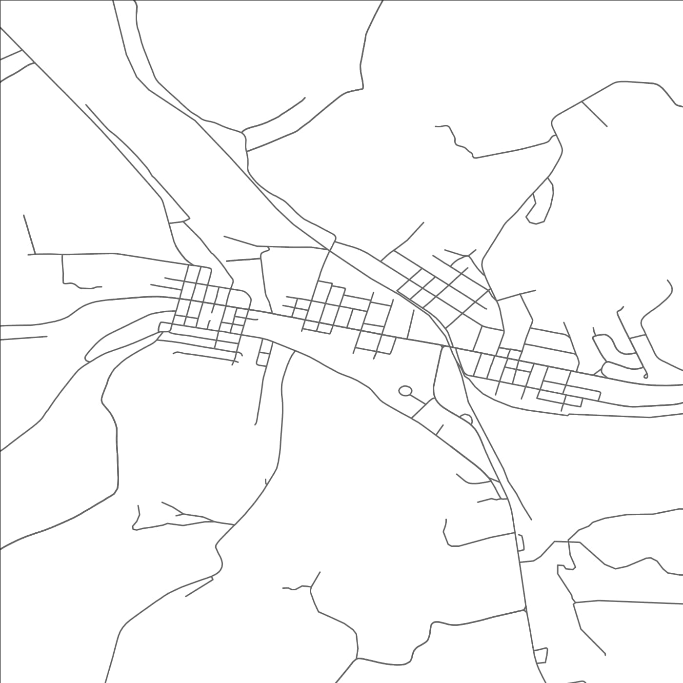 ROAD MAP OF BROCKWAY, PENNSYLVANIA BY MAPBAKES