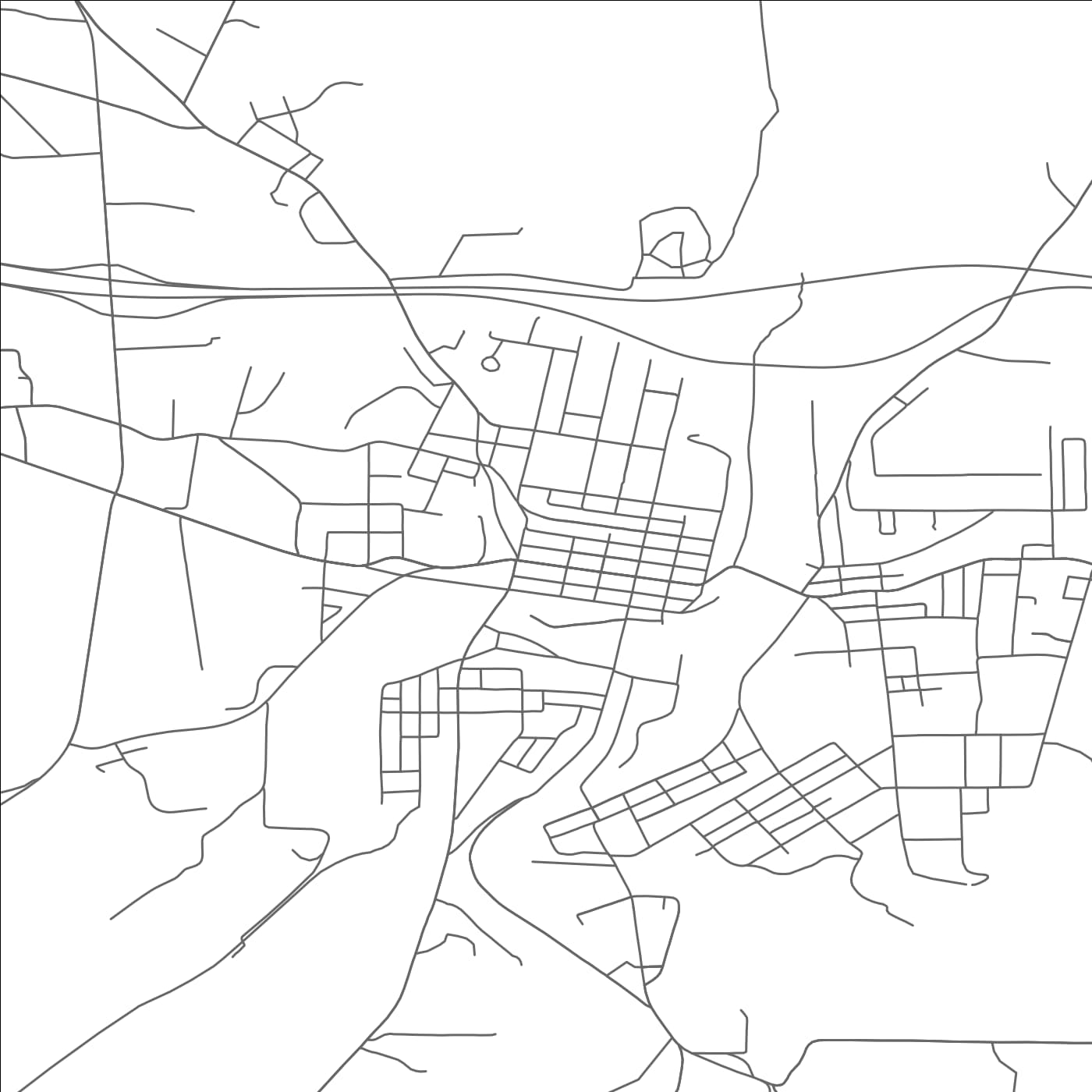 ROAD MAP OF BROOKVILLE, PENNSYLVANIA BY MAPBAKES