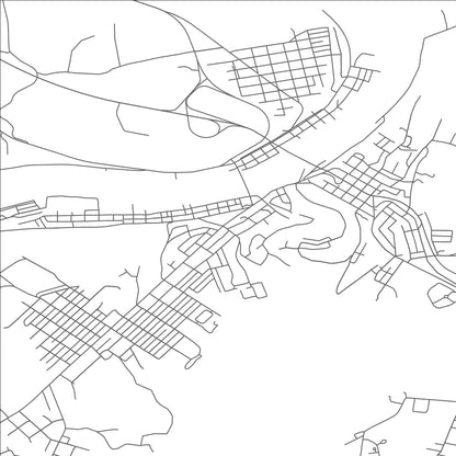 ROAD MAP OF BROWNSVILLE, PENNSYLVANIA BY MAPBAKES