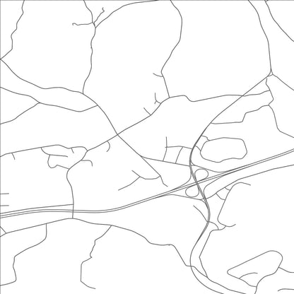 ROAD MAP OF BUCKHORN, PENNSYLVANIA BY MAPBAKES