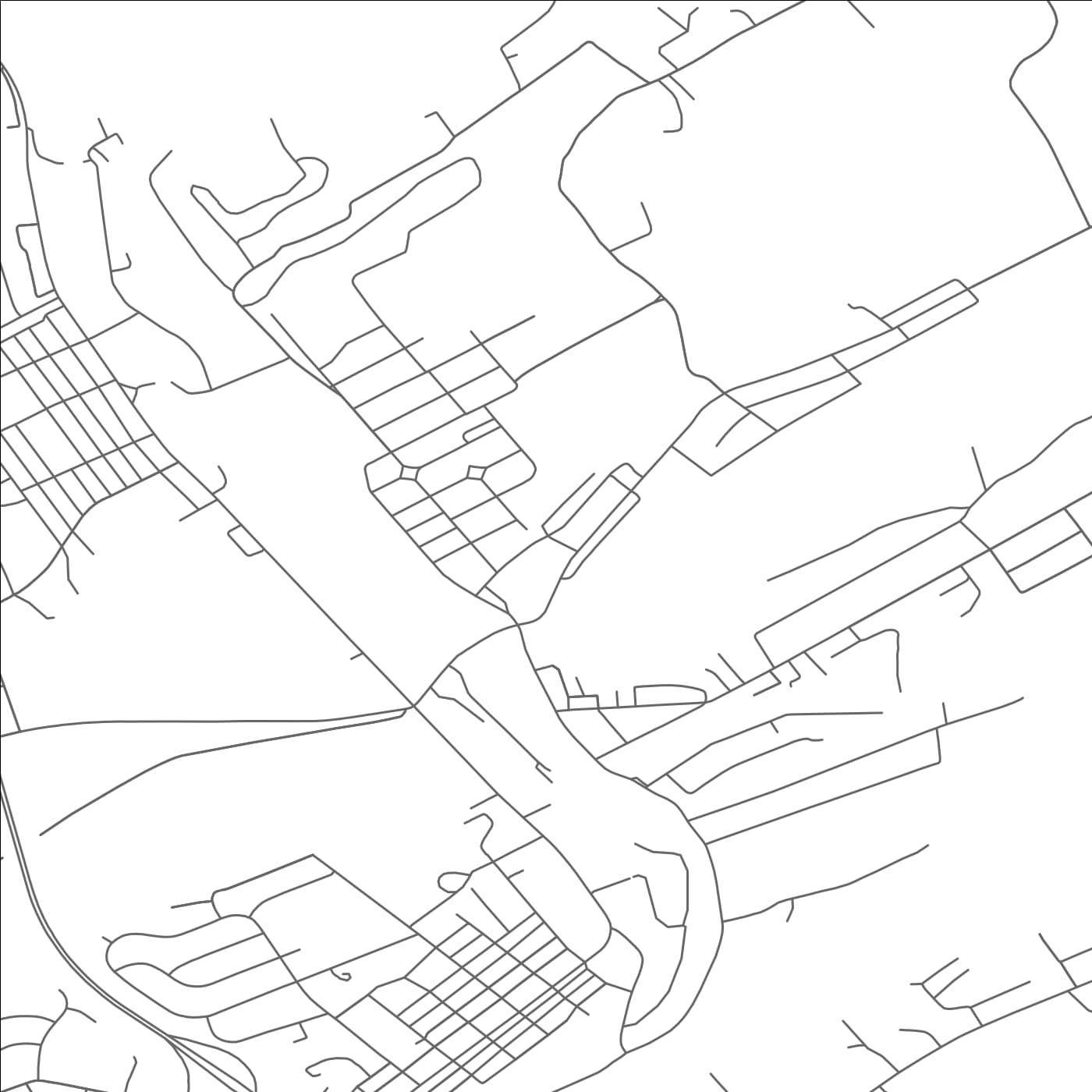 ROAD MAP OF BURNHAM, PENNSYLVANIA BY MAPBAKES