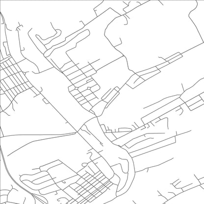 ROAD MAP OF BURNHAM, PENNSYLVANIA BY MAPBAKES