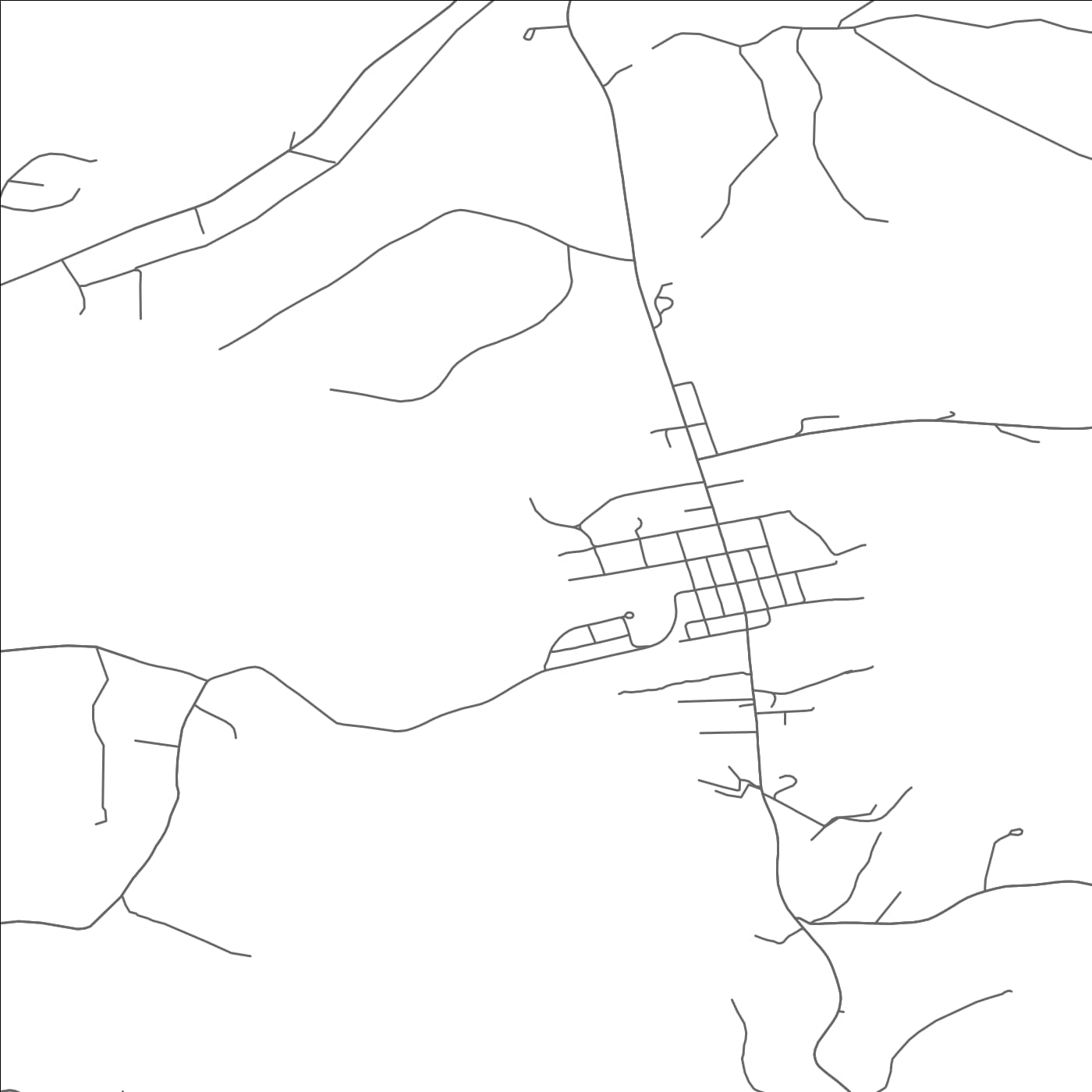 ROAD MAP OF BURNSIDE, PENNSYLVANIA BY MAPBAKES