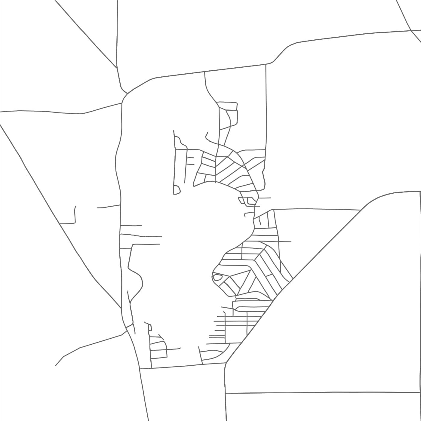 ROAD MAP OF CANADOHTA LAKE, PENNSYLVANIA BY MAPBAKES