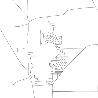 ROAD MAP OF CANADOHTA LAKE, PENNSYLVANIA BY MAPBAKES