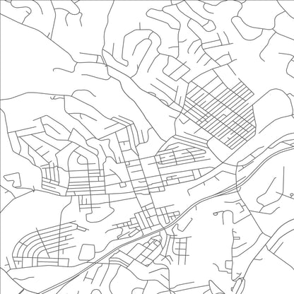 ROAD MAP OF CANONSBURG, PENNSYLVANIA BY MAPBAKES