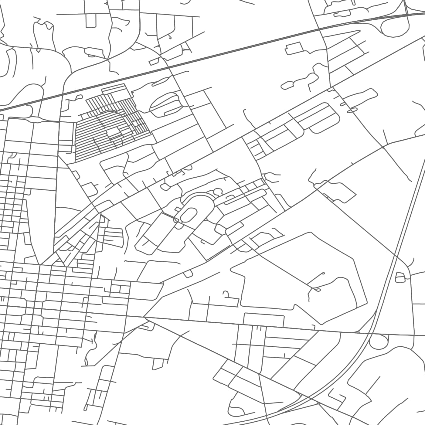 ROAD MAP OF CARLISLE BARRACKS, PENNSYLVANIA BY MAPBAKES