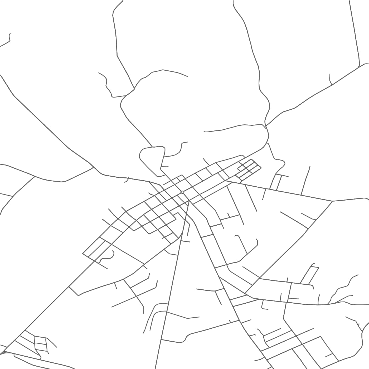 ROAD MAP OF CARMICHAELS, PENNSYLVANIA BY MAPBAKES