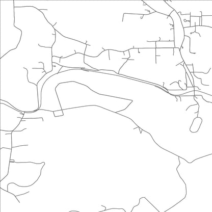 ROAD MAP OF CASANOVA, PENNSYLVANIA BY MAPBAKES