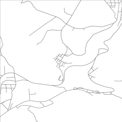 ROAD MAP OF CASSANDRA, PENNSYLVANIA BY MAPBAKES