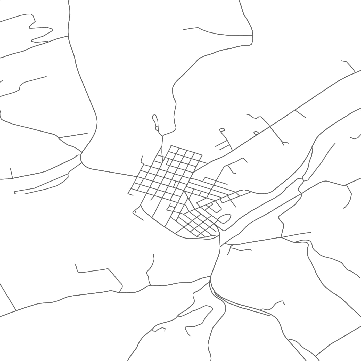 ROAD MAP OF CATAWISSA, PENNSYLVANIA BY MAPBAKES