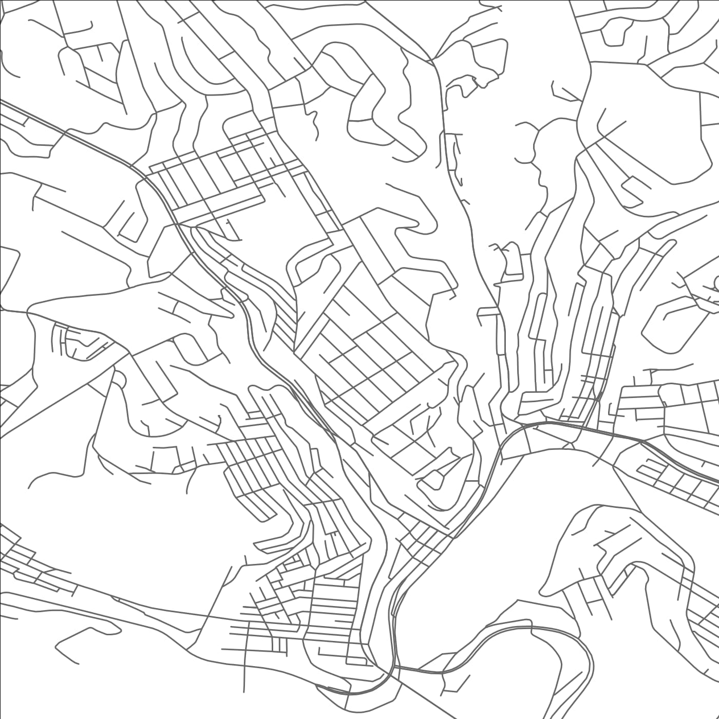 ROAD MAP OF CHALFANT, PENNSYLVANIA BY MAPBAKES