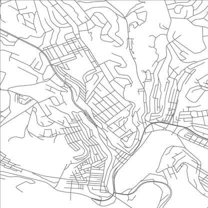 ROAD MAP OF CHALFANT, PENNSYLVANIA BY MAPBAKES