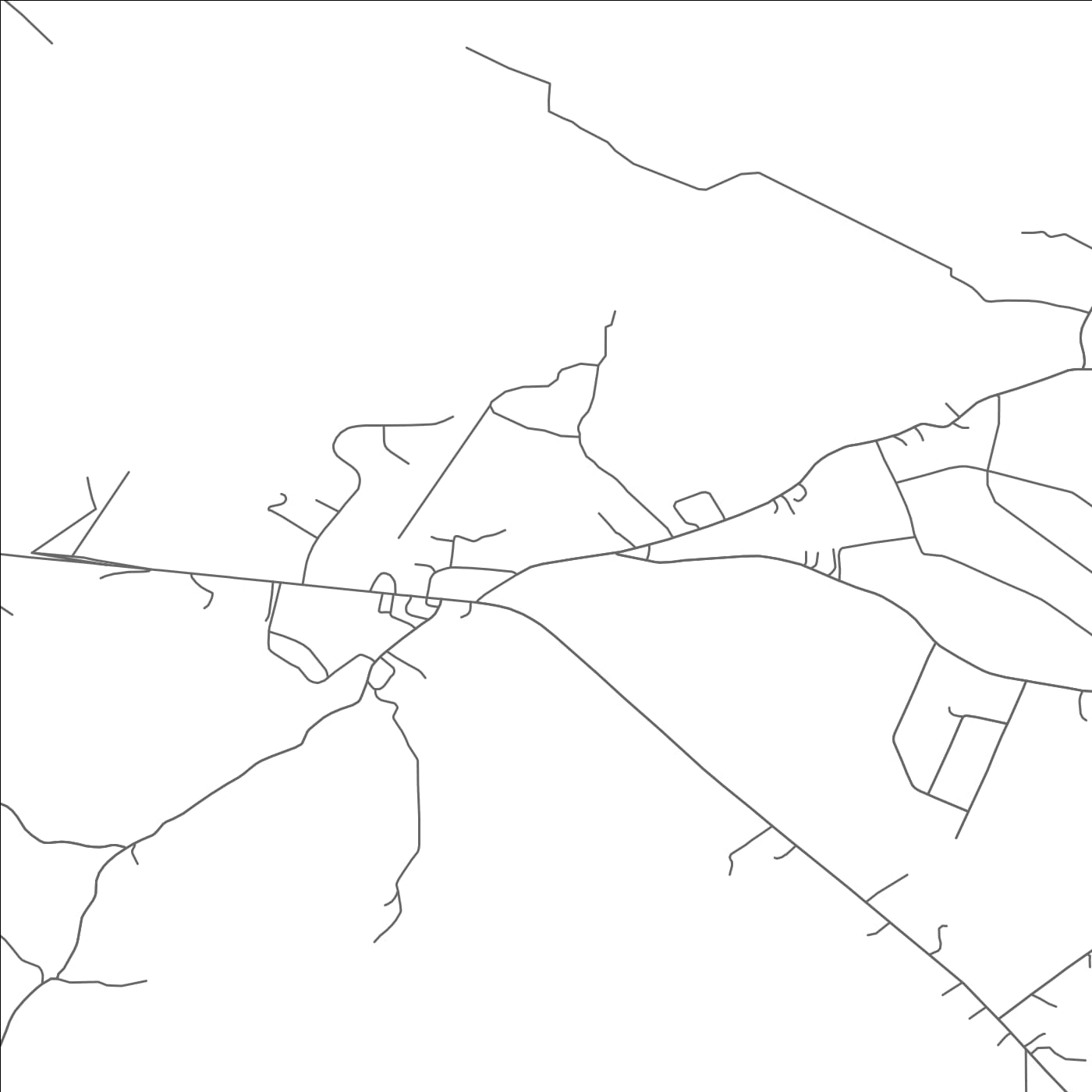 ROAD MAP OF CHALKHILL, PENNSYLVANIA BY MAPBAKES