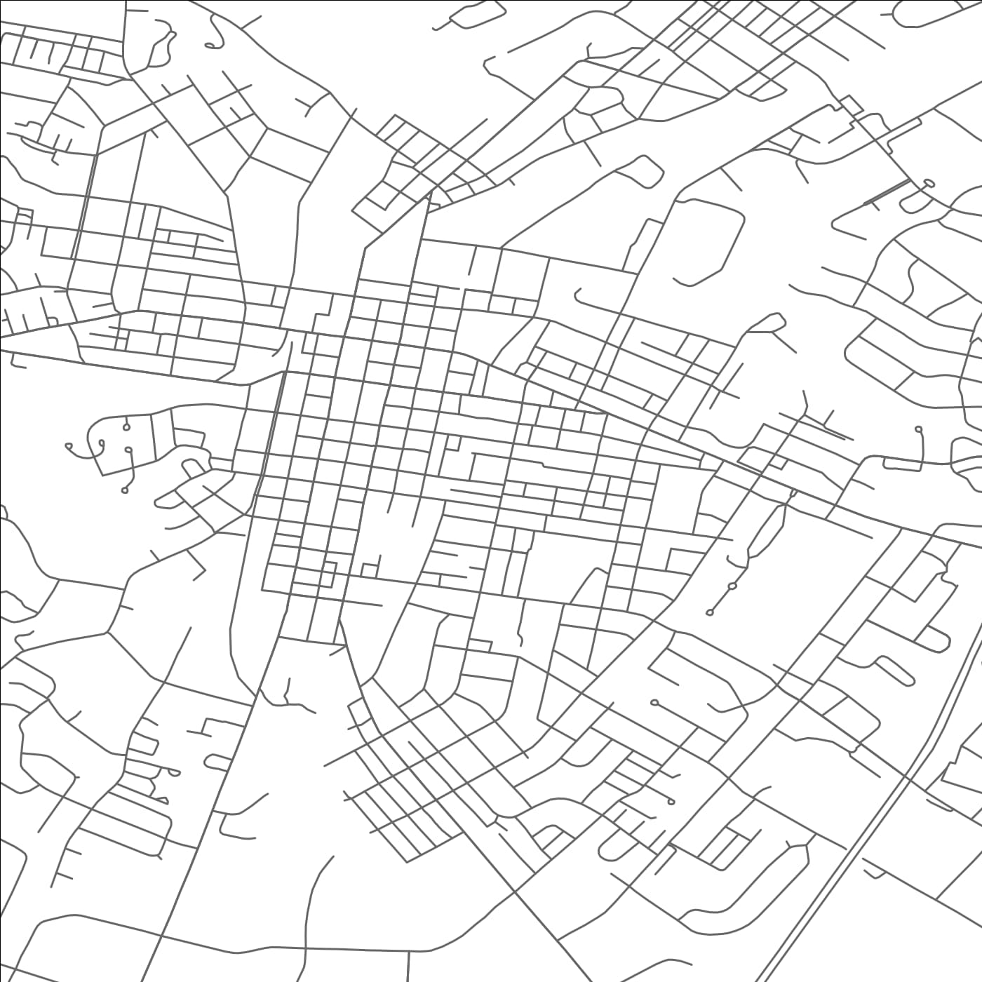 ROAD MAP OF CHAMBERSBURG, PENNSYLVANIA BY MAPBAKES