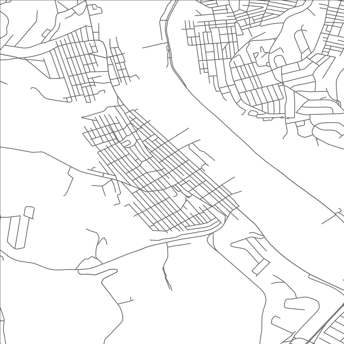 ROAD MAP OF CHARLEROI, PENNSYLVANIA BY MAPBAKES