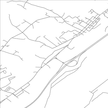 ROAD MAP OF CHARLOTTSVILLE, PENNSYLVANIA BY MAPBAKES