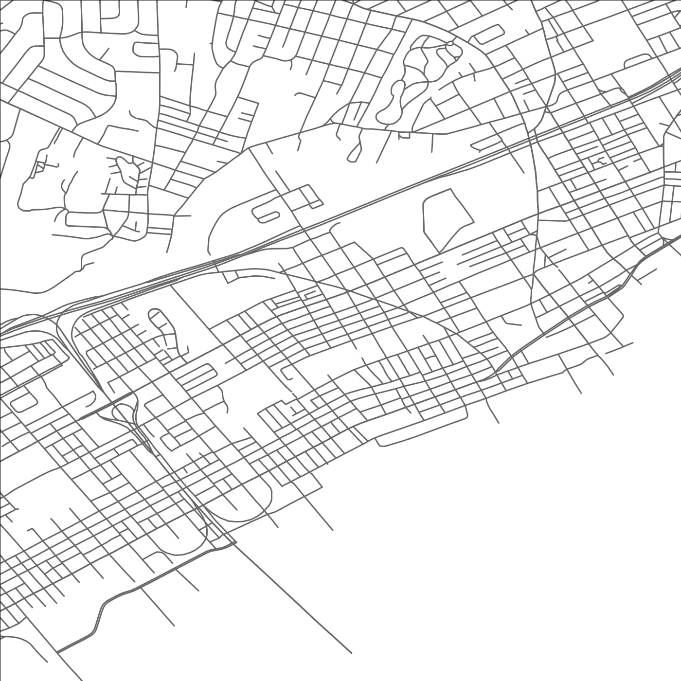 ROAD MAP OF CHESTER, PENNSYLVANIA BY MAPBAKES