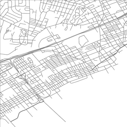 ROAD MAP OF CHESTER, PENNSYLVANIA BY MAPBAKES