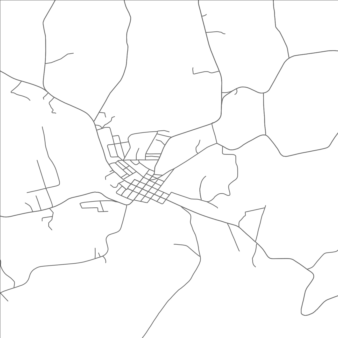 ROAD MAP OF CHICORA, PENNSYLVANIA BY MAPBAKES