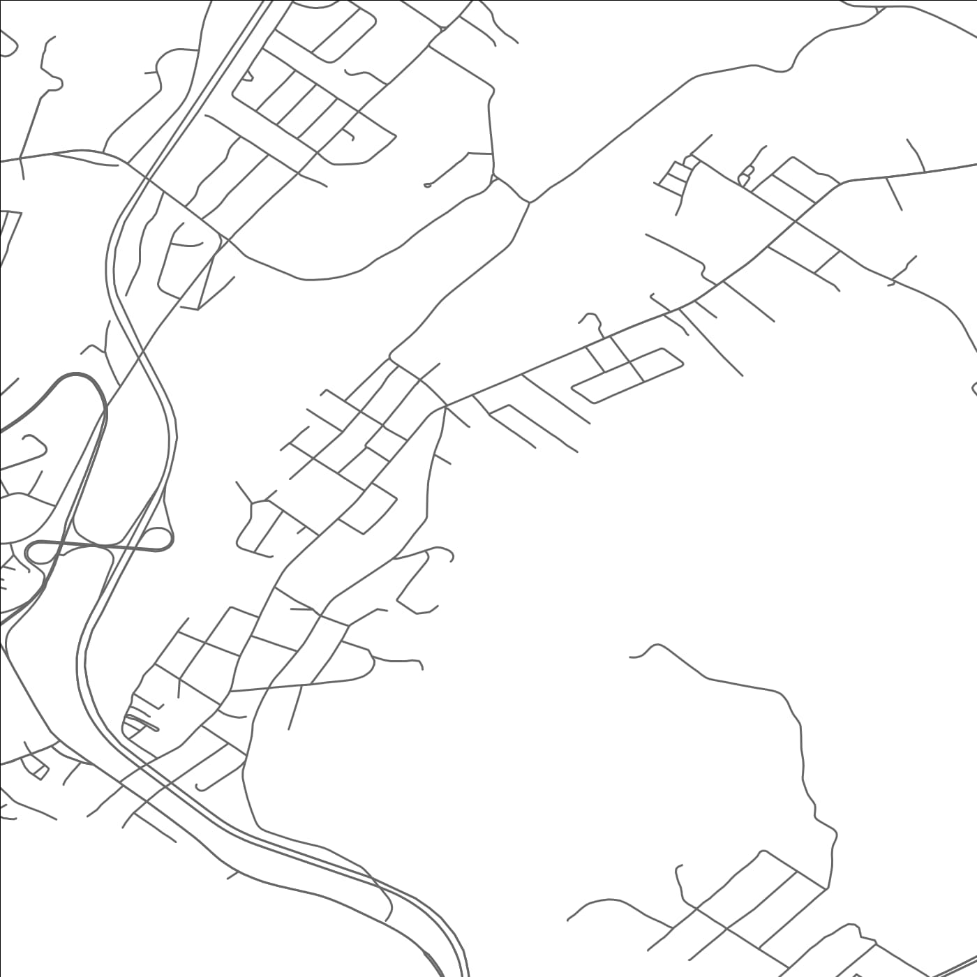 ROAD MAP OF CHINCHILLA, PENNSYLVANIA BY MAPBAKES