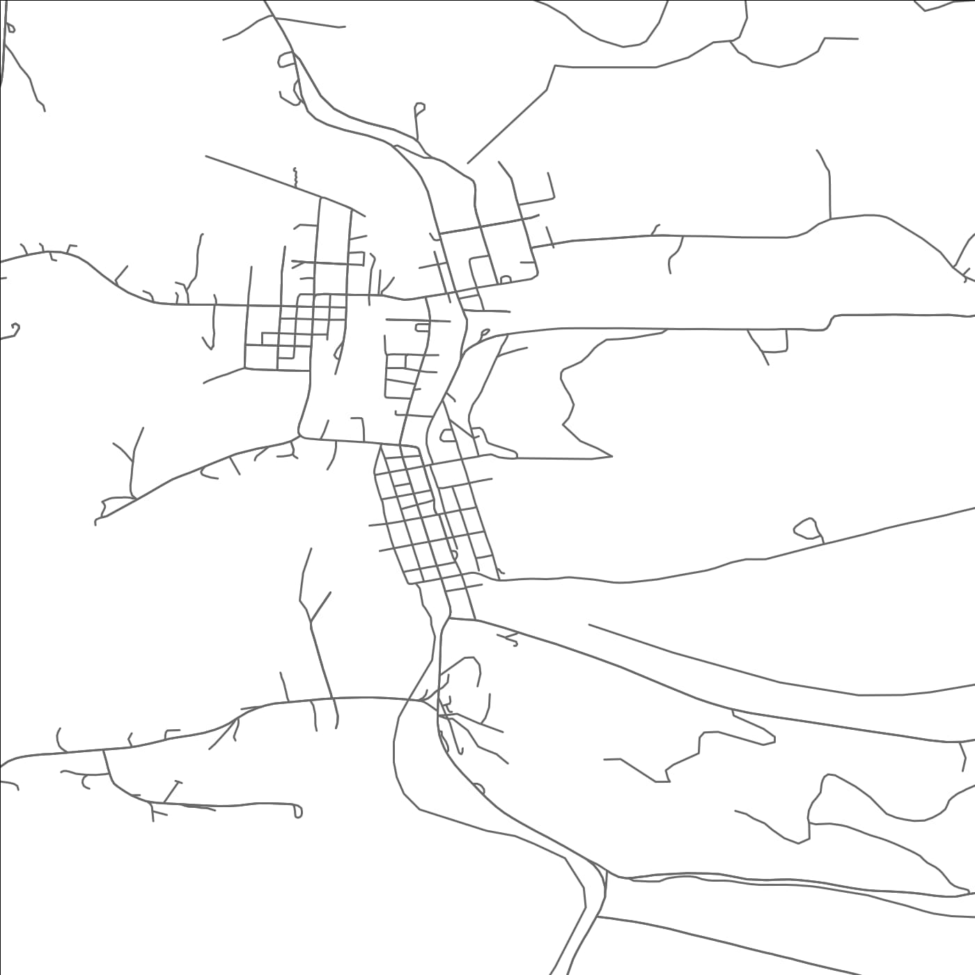 ROAD MAP OF COALPORT, PENNSYLVANIA BY MAPBAKES