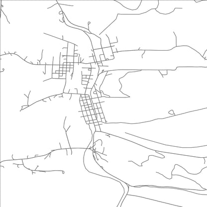 ROAD MAP OF COALPORT, PENNSYLVANIA BY MAPBAKES