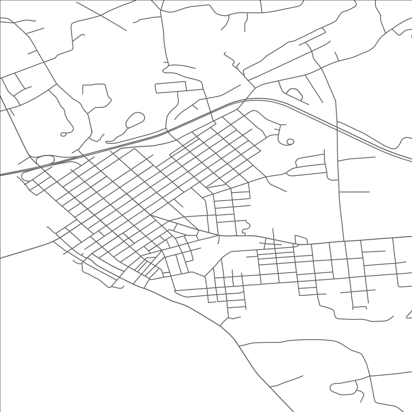 ROAD MAP OF COLUMBIA, PENNSYLVANIA BY MAPBAKES