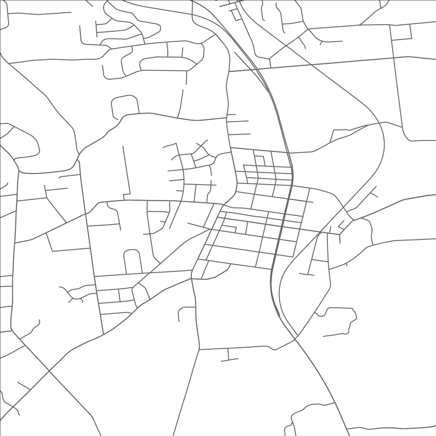 ROAD MAP OF COOPERSBURG, PENNSYLVANIA BY MAPBAKES