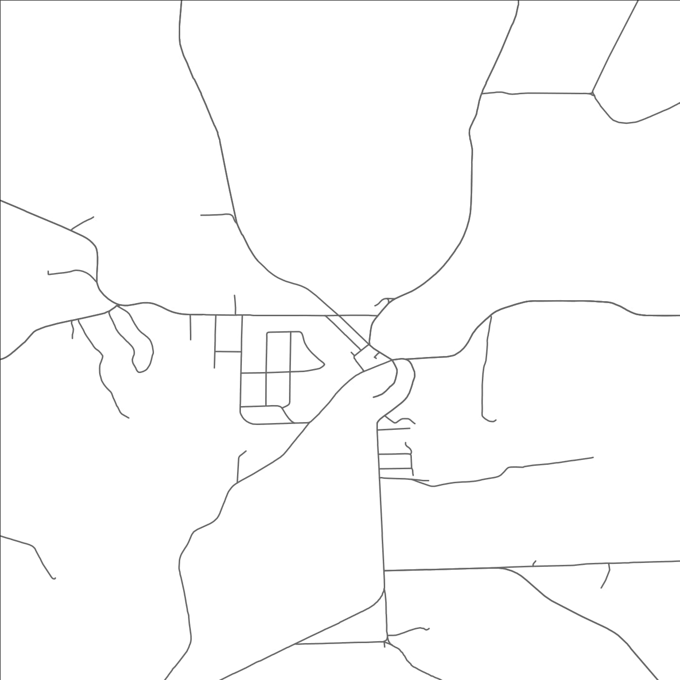 ROAD MAP OF COOPERSTOWN, PENNSYLVANIA BY MAPBAKES