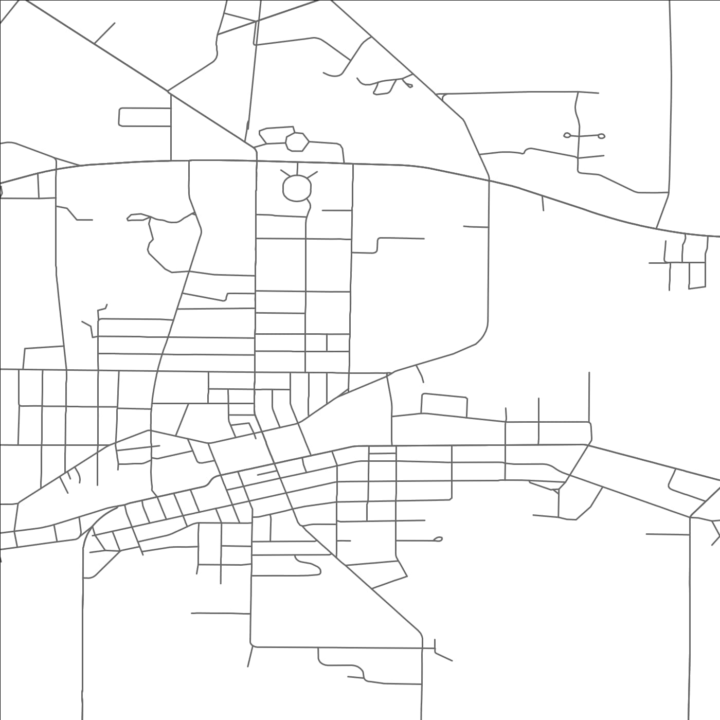 ROAD MAP OF CORRY, PENNSYLVANIA BY MAPBAKES