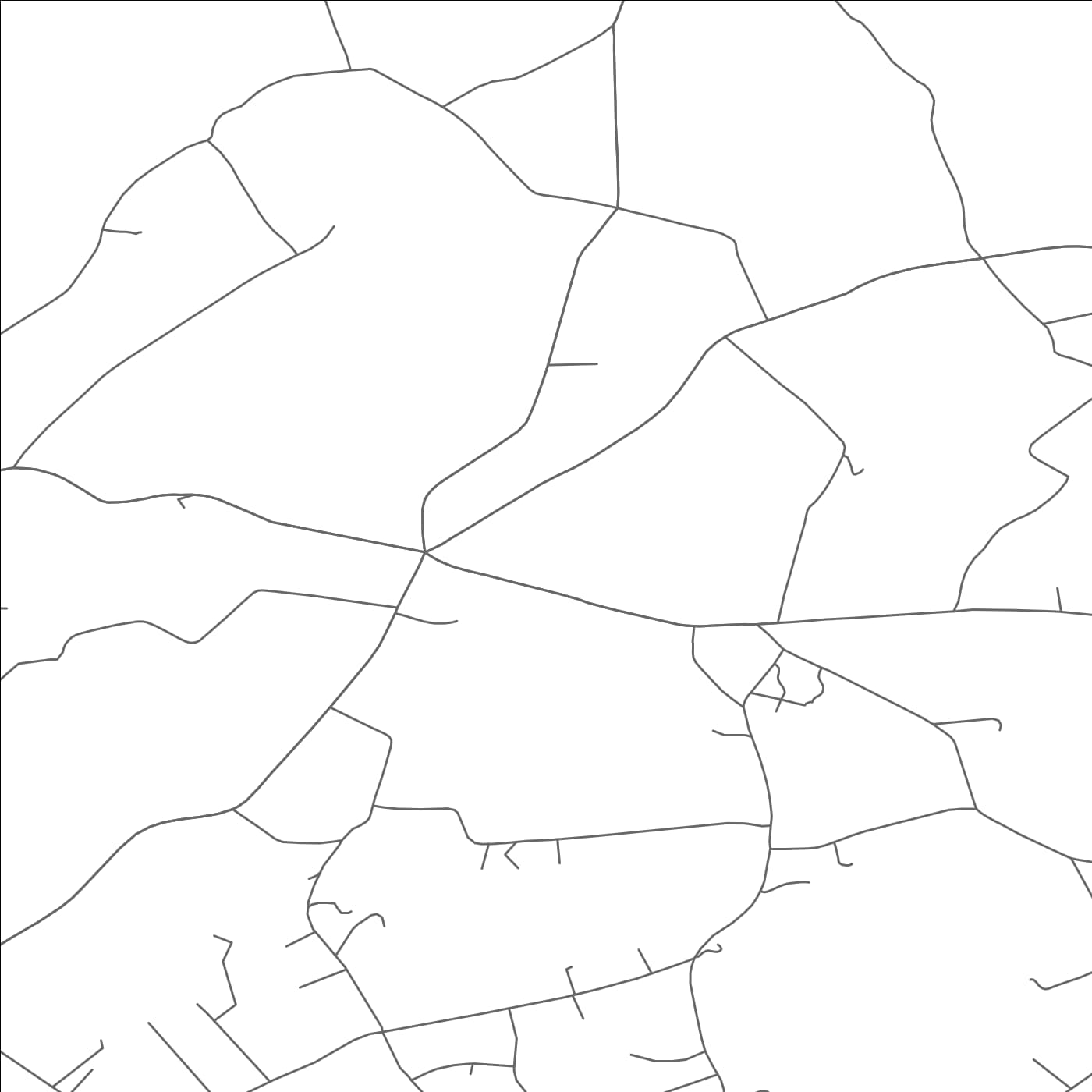 ROAD MAP OF CROSS ROADS, PENNSYLVANIA BY MAPBAKES