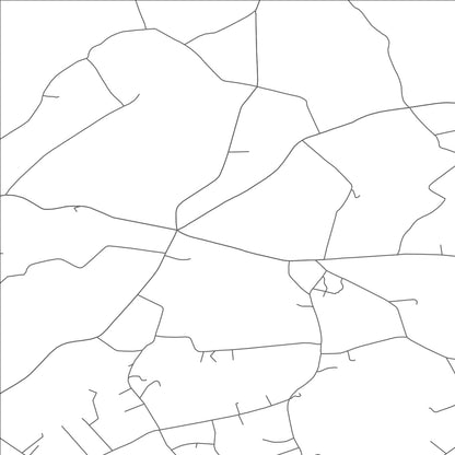 ROAD MAP OF CROSS ROADS, PENNSYLVANIA BY MAPBAKES