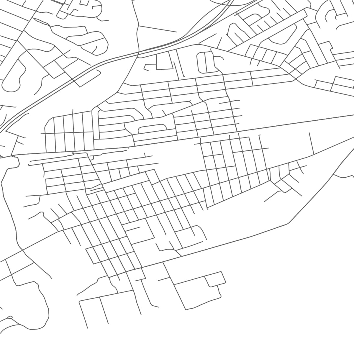 ROAD MAP OF CROYDON, PENNSYLVANIA BY MAPBAKES