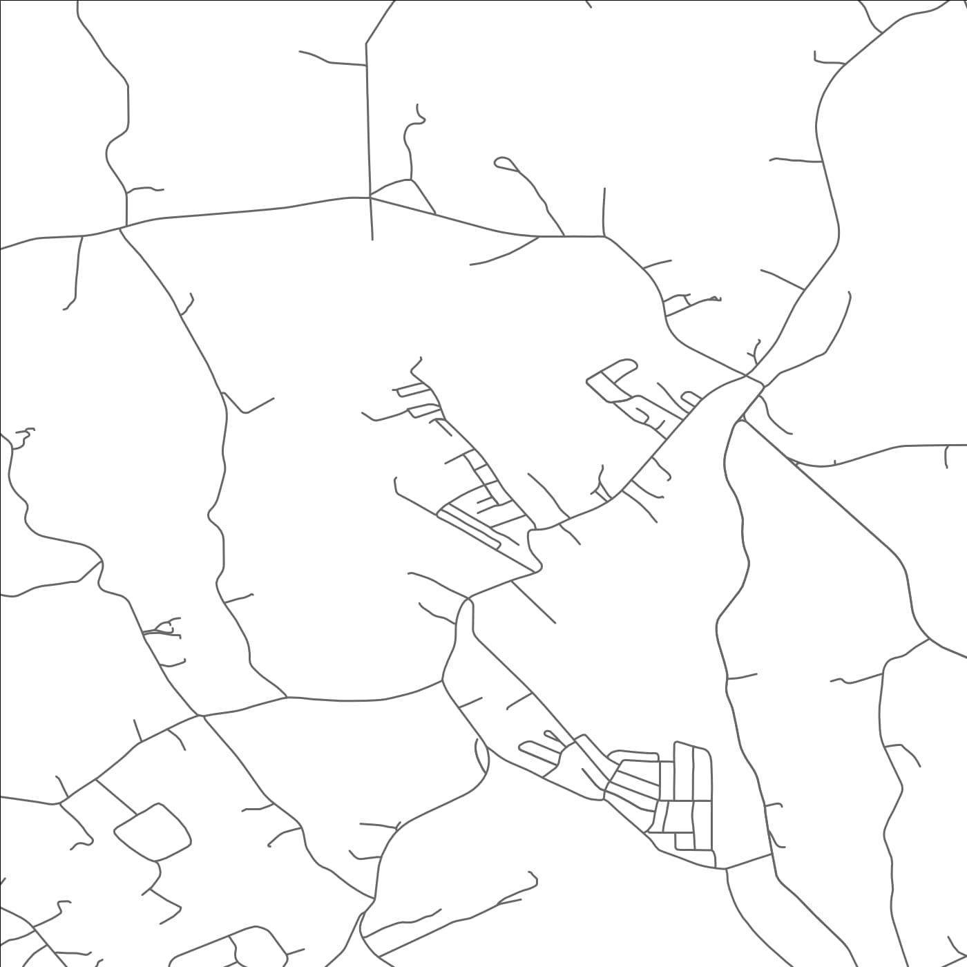 ROAD MAP OF CURTISVILLE, PENNSYLVANIA BY MAPBAKES