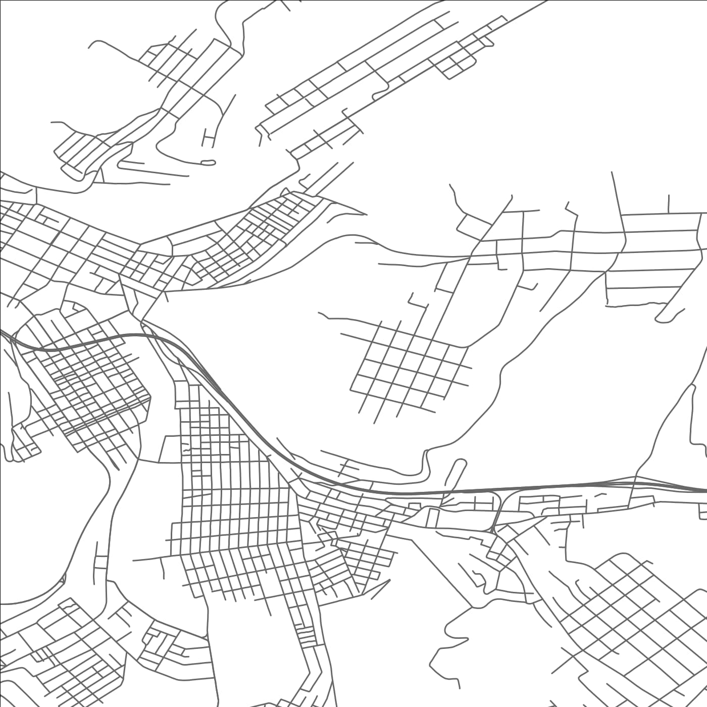 ROAD MAP OF DAISYTOWN, PENNSYLVANIA BY MAPBAKES