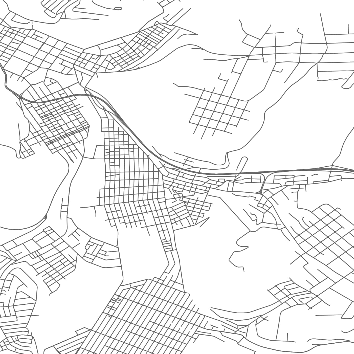 ROAD MAP OF DALE, PENNSYLVANIA BY MAPBAKES