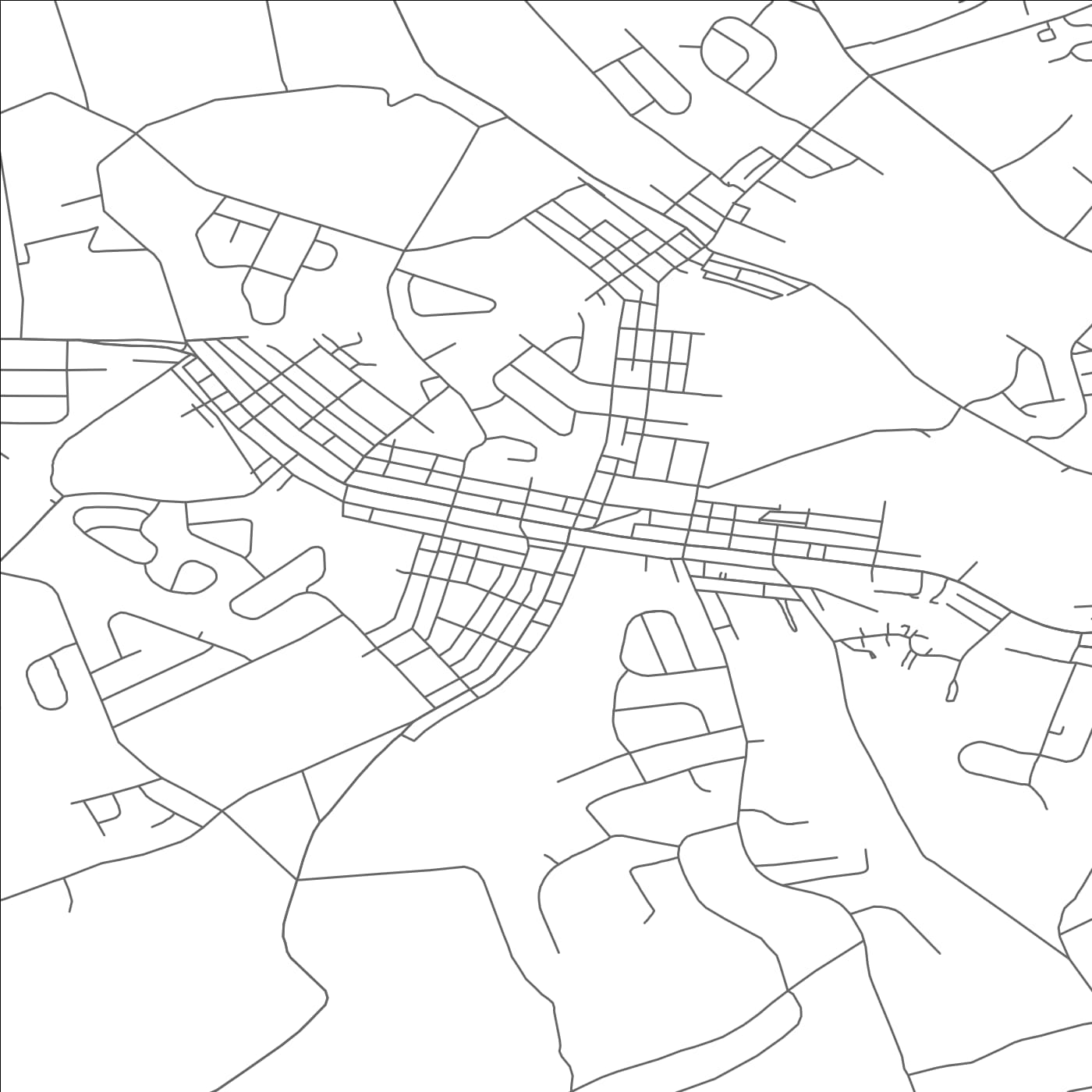 ROAD MAP OF DALLASTOWN, PENNSYLVANIA BY MAPBAKES