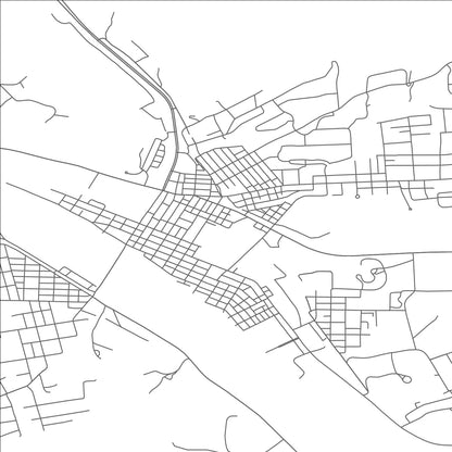 ROAD MAP OF DANVILLE, PENNSYLVANIA BY MAPBAKES